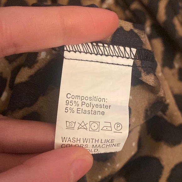 Leopard Ruffle Hem High-Low Skirt - Picture 8 of 14